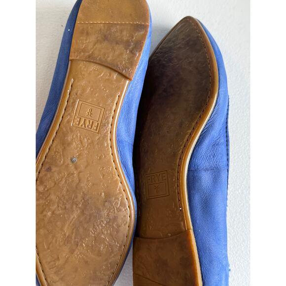 Frye Regina Ballet Shoe Cobalt Blue 7.5 - Picture 2 of 7